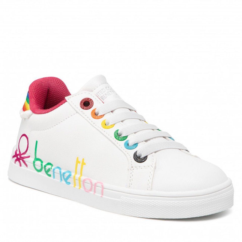 United Colors of Benetton Kinder Кроссовки SWITLY MULTI LTX - white/fucsia Кроссовки