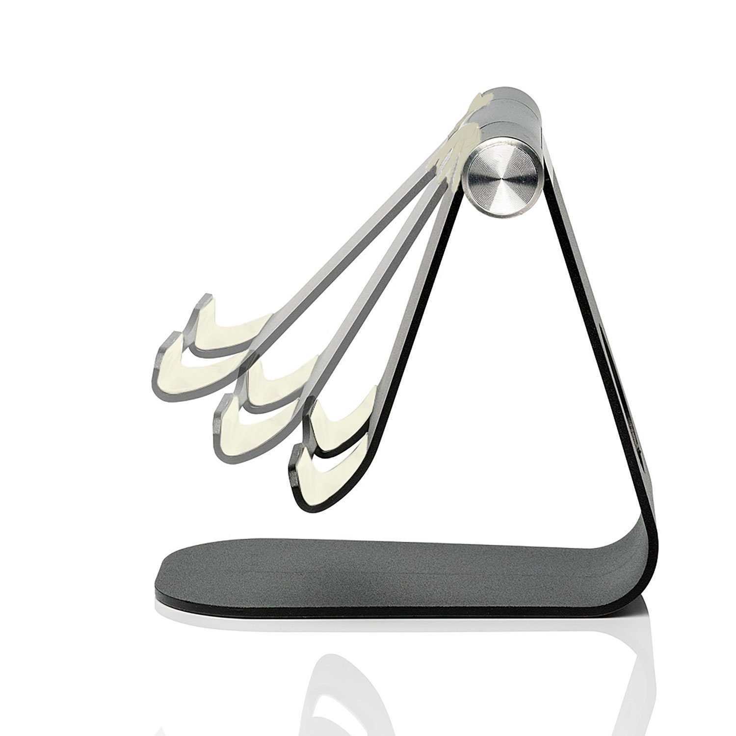 SLABO Tablet-Halterung universelle Tablethalterung Universal für alle Tablets, iPads etc. "Aluminium" Universell Stand Holder - SCHWARZ