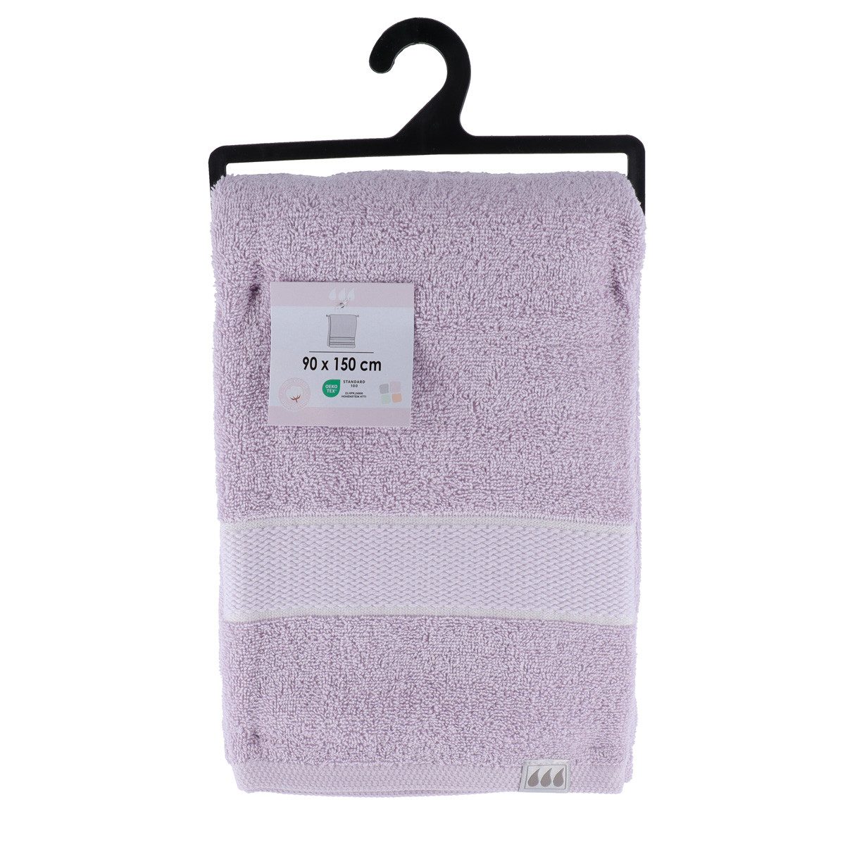 TENDANCE Badetuch Flieder Premium-Qualität 700g/m²,Handtuch flauschig 100 % Baumwolle