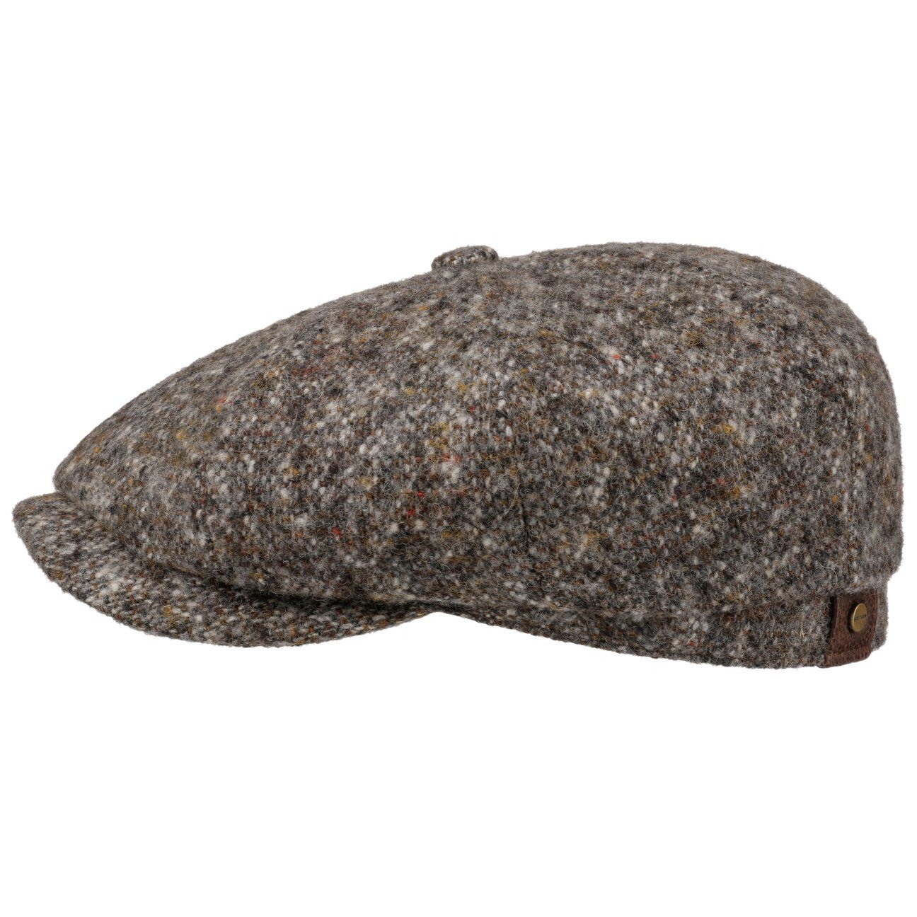 Cap Schirm Wollcap mit grau (1-St) Stetson Flat