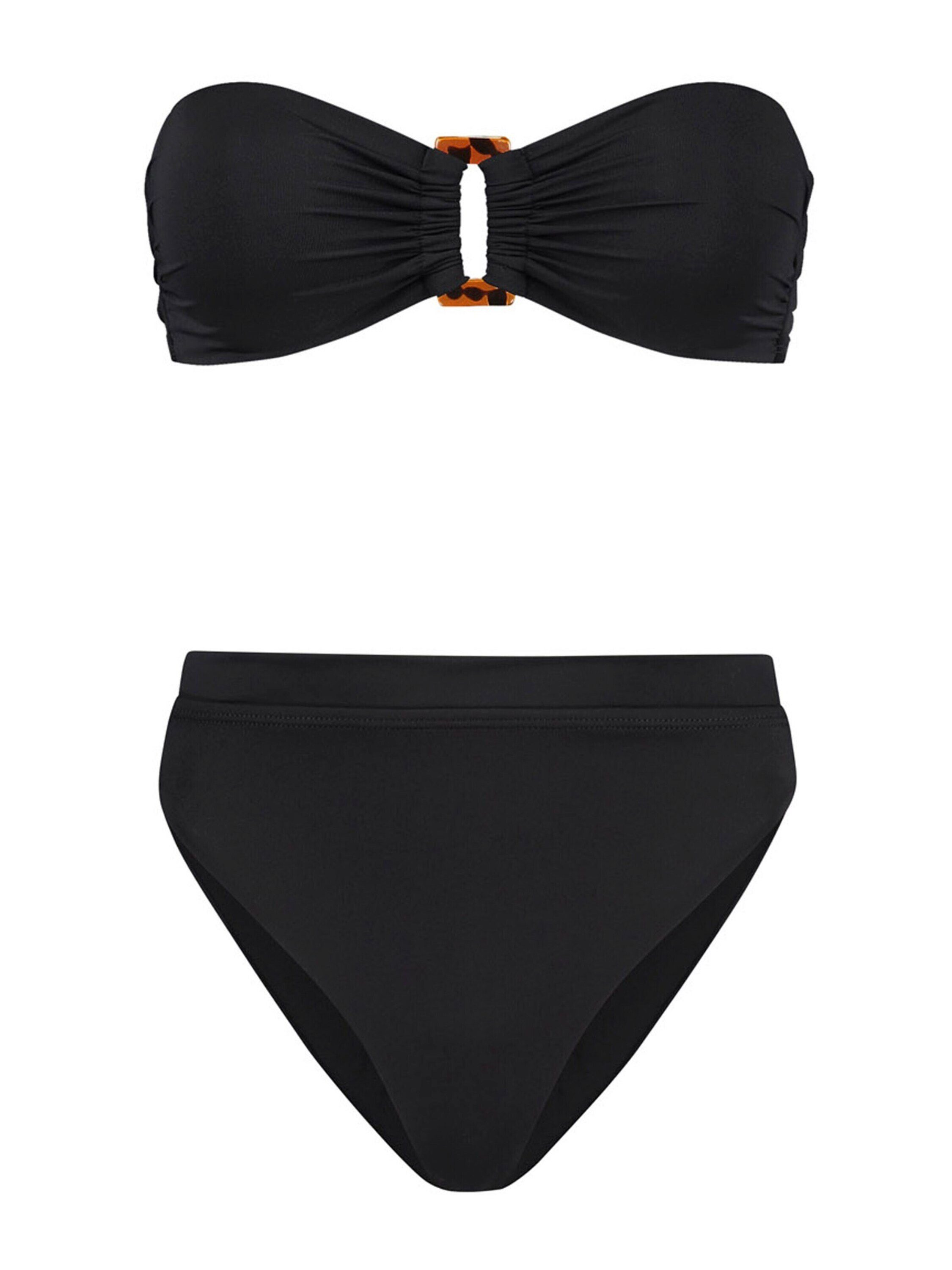 Drapiert/gerafft ZOE Bandeau-Bikini (1-St) Shiwi