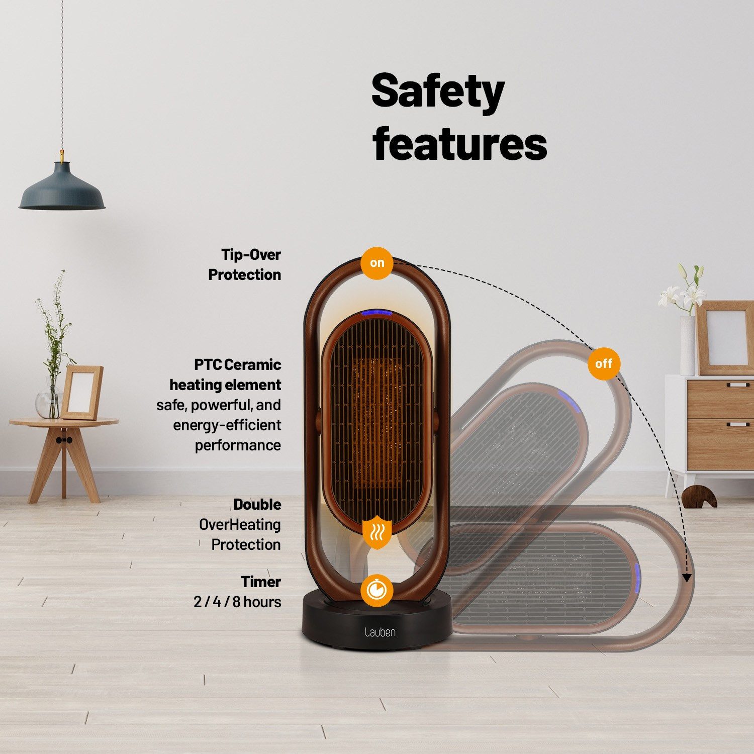 Lauben Heizkörperventilator Lauben Smart Fan&Heater 2in1 günstig online kaufen