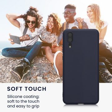 kwmobile Handyhülle Hülle für Huawei P20, Backcover Silikon - Soft Handyhülle - Handy Case in Deep Ocean