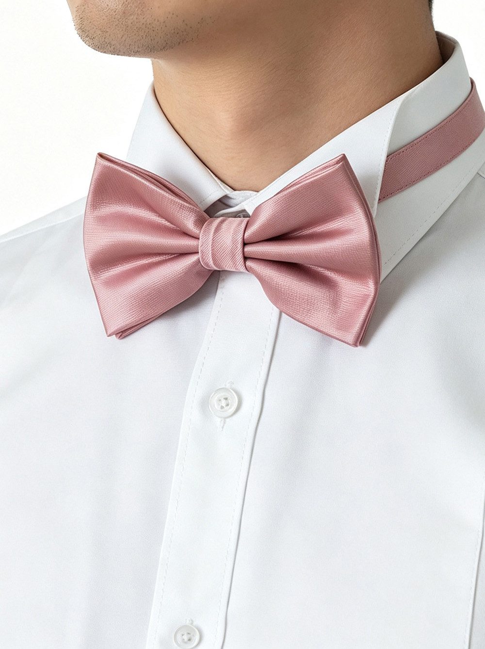 axy Fliege Herren Fliege Schleife im Seidenlook bereits gebunden, Konfirmation verstellbar