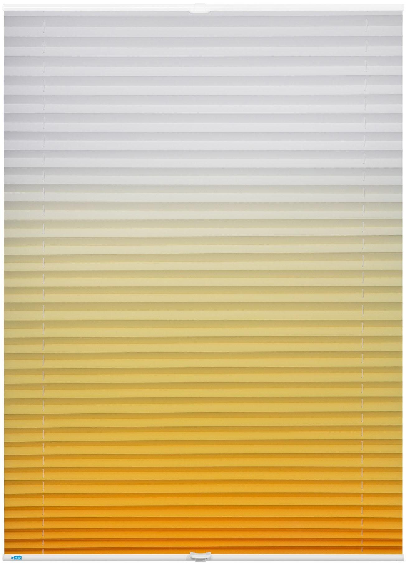 K-HOME Plissee Farbverlauf Sunrise, Lichtschutz, ohne günstig online kaufen