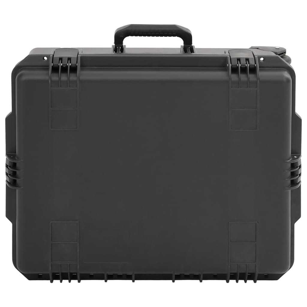 vidaXL Kameratasche Koffer für Flugreise Tragbar Schwarz 62,5x50x28,5 cm PP