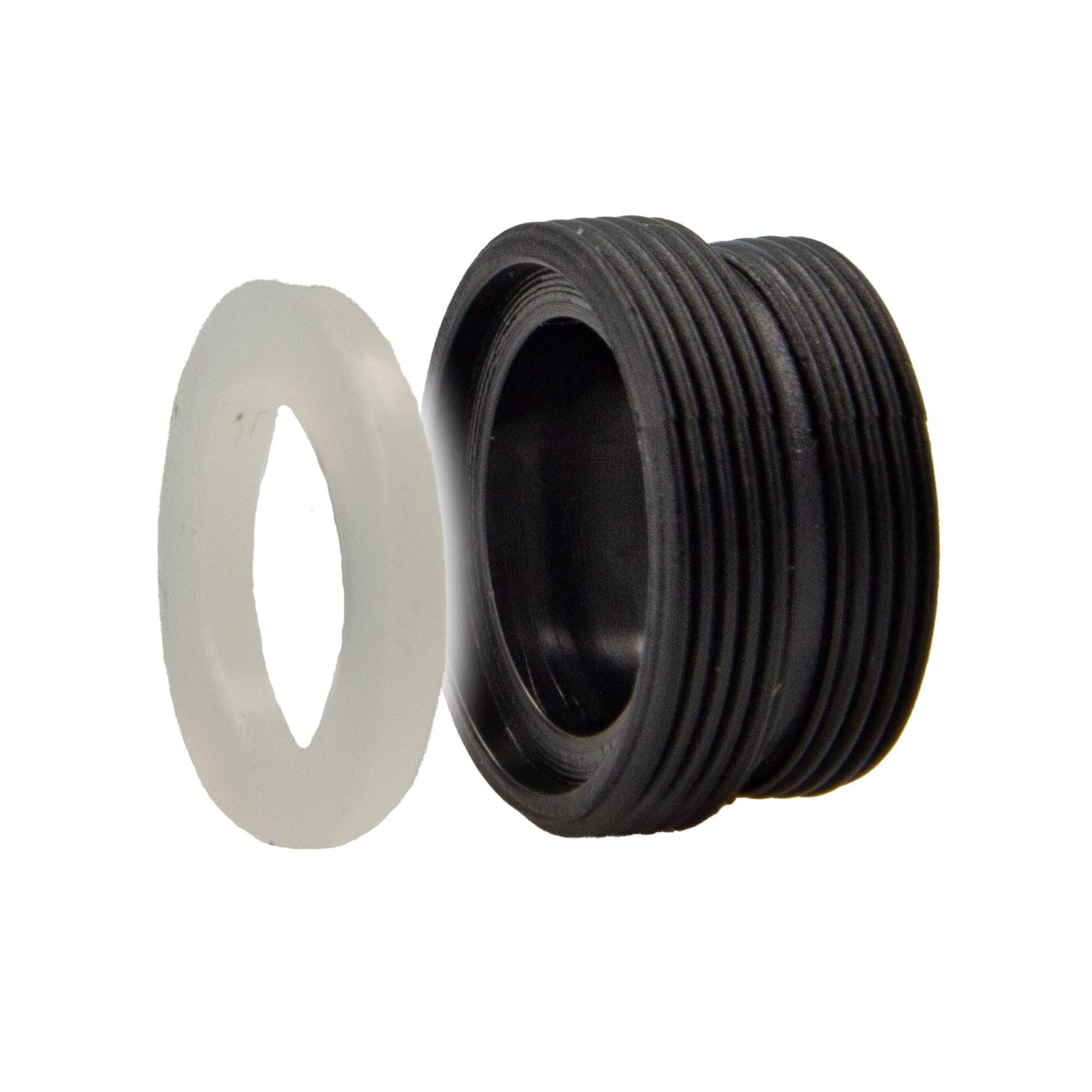 tecuro Anschlussstück Adapter Übergangsstück AG M 22x1 auf AG M 24x1, Kunststoff