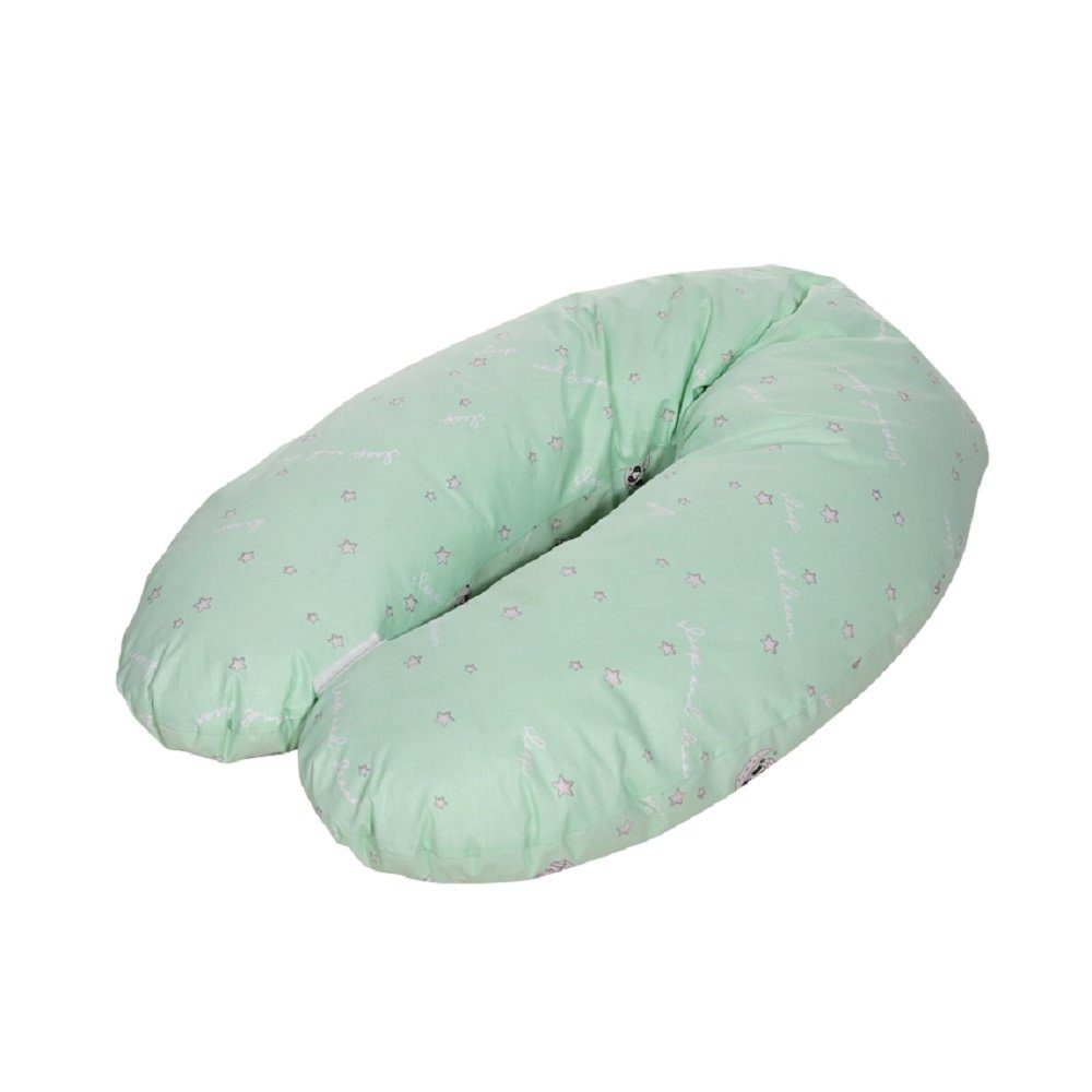 grün 1-tlg., Stillkissen Baumwolle Schwangerschaftskissen, Stillkissen, Lorelli 190 cm 100% lang,