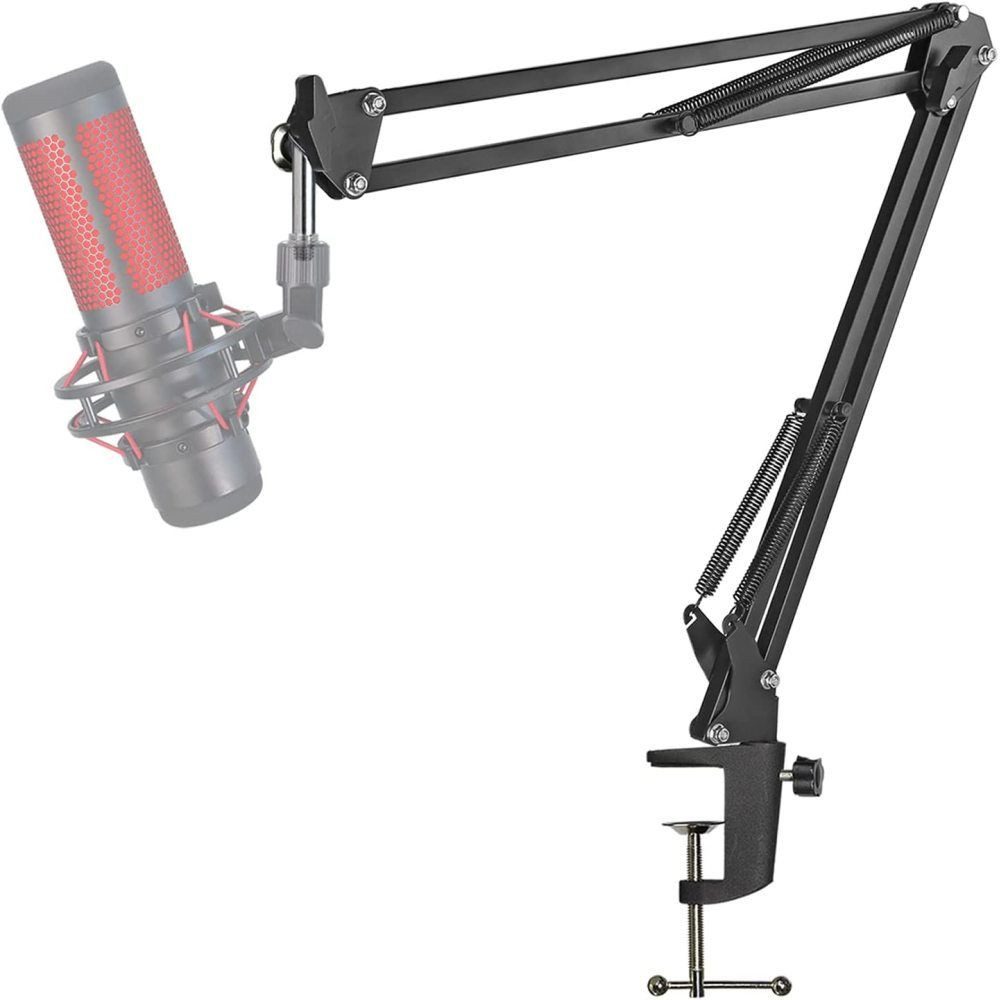 Lubgitsr Mikrofonständer Mikrofonarm Boom Arm Stand Professioneller Mikrofon Kompatibel Adapter, (1-tlg)