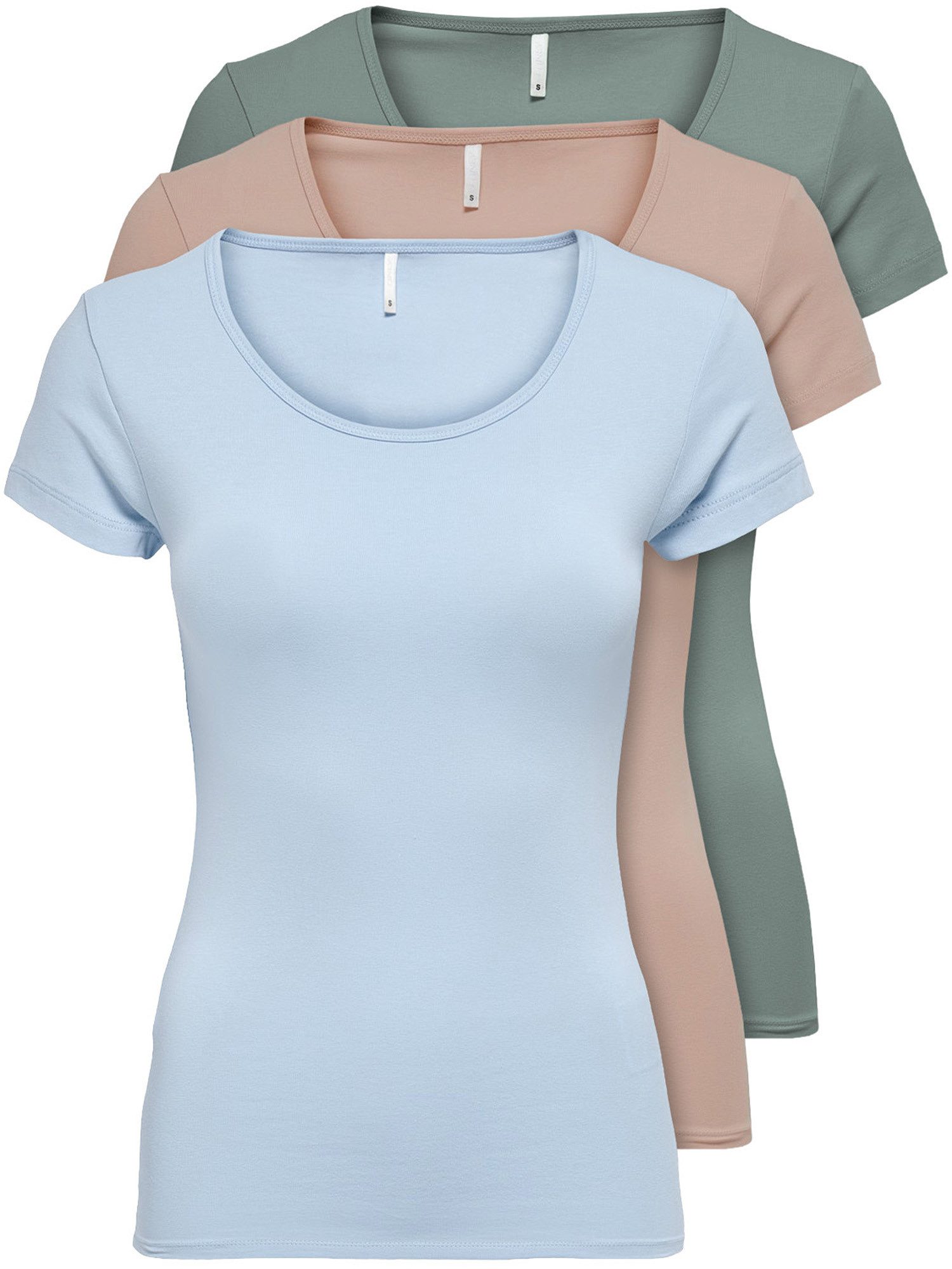 ONLY T-Shirt ONLLIVE LOVE NEW (3-tlg., günstig online kaufen