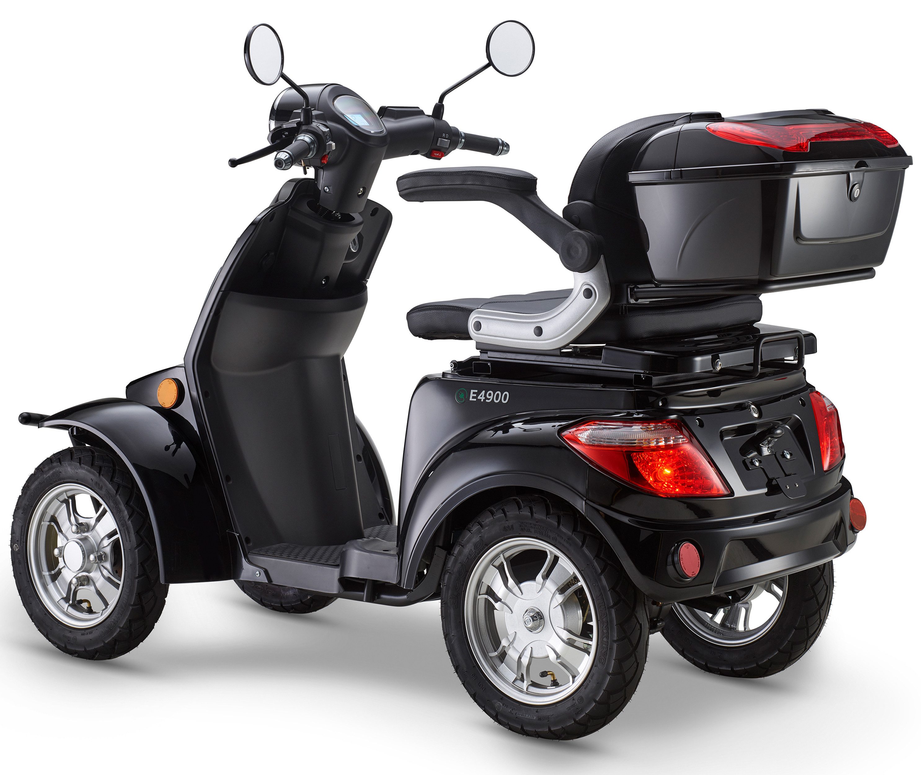Luxxon Elektromobil LuXXon Seniorenmobil E4900, 20 km/h, (Elektromobil mit Topcase, ohne Helmpflicht), 1.000 W, Seniorenmobil mit 4 Räder, Elektroroller für Senioren