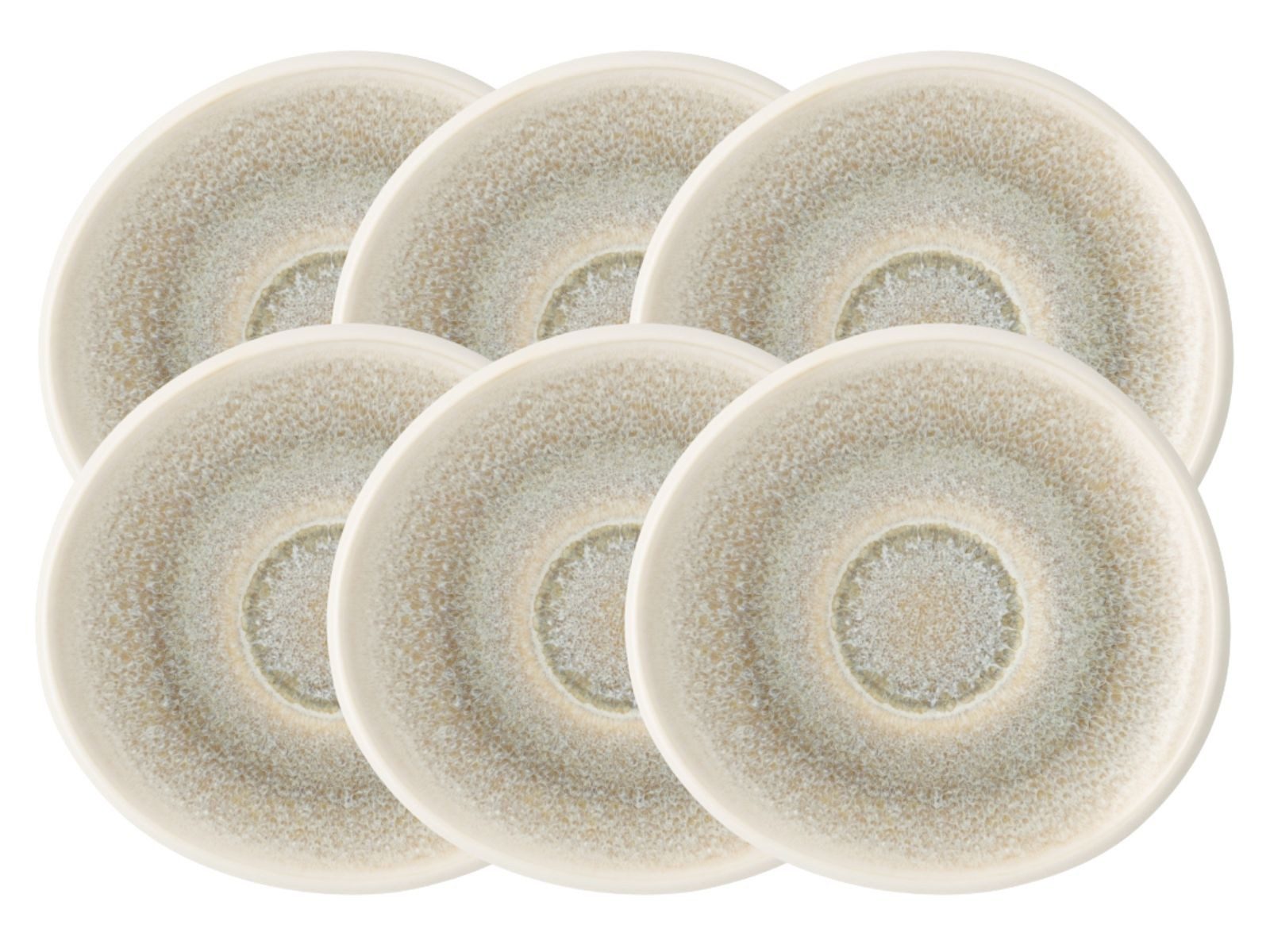 Rosenthal Geschirr-Set Junto Dune Espresso-Untertasse 11,8 cm Set6, Steinzeug