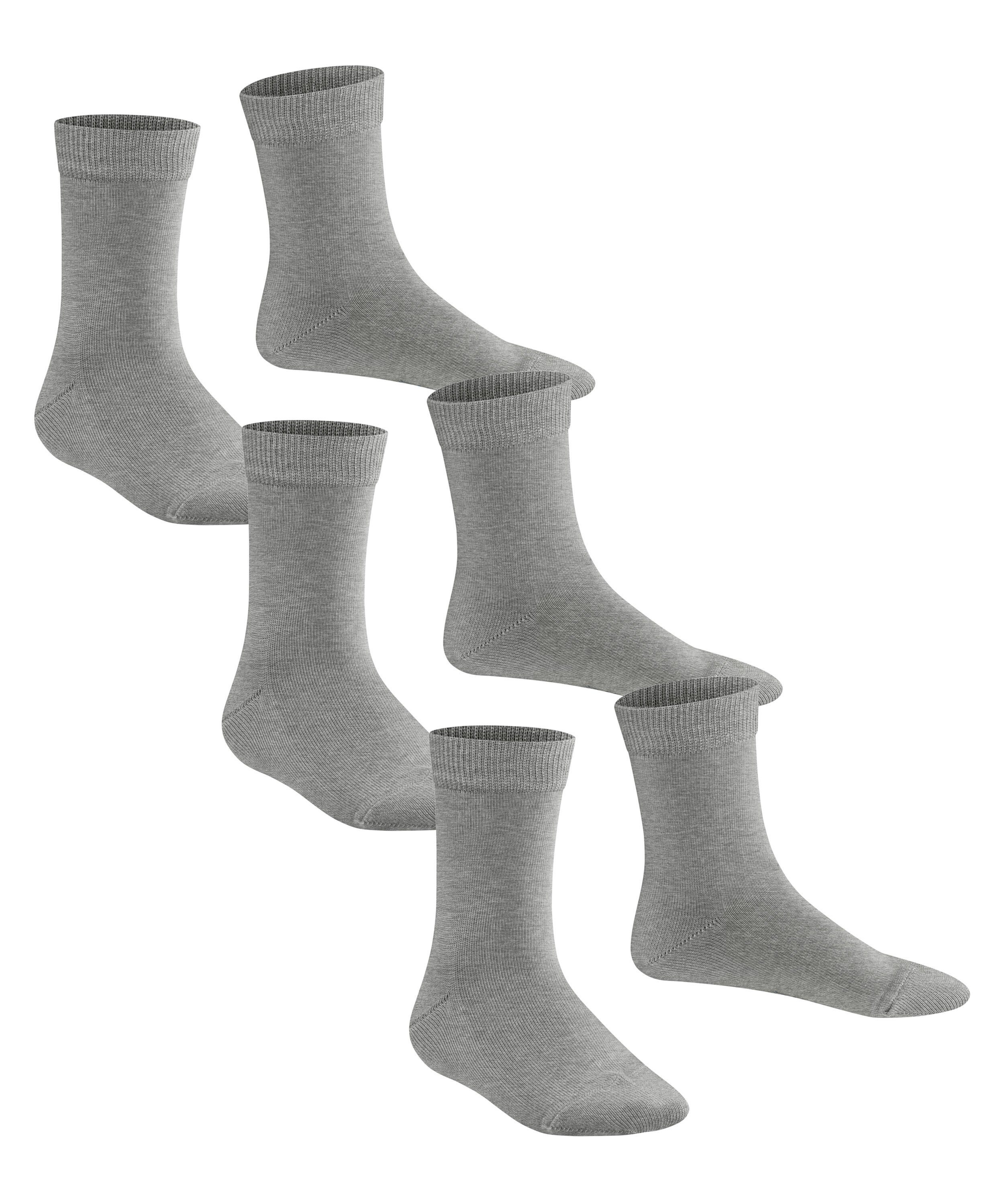 grey (3400) FALKE 3-Pack (3-Paar) light Socken Family