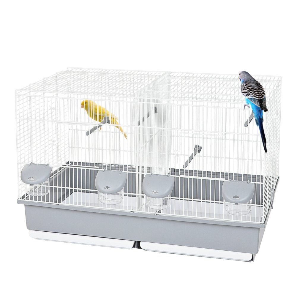 GarPet Vogelkäfig Vogelkäfig Doppelkäfig Käfig Teilbar Trenngitter Zuchtkäf günstig online kaufen