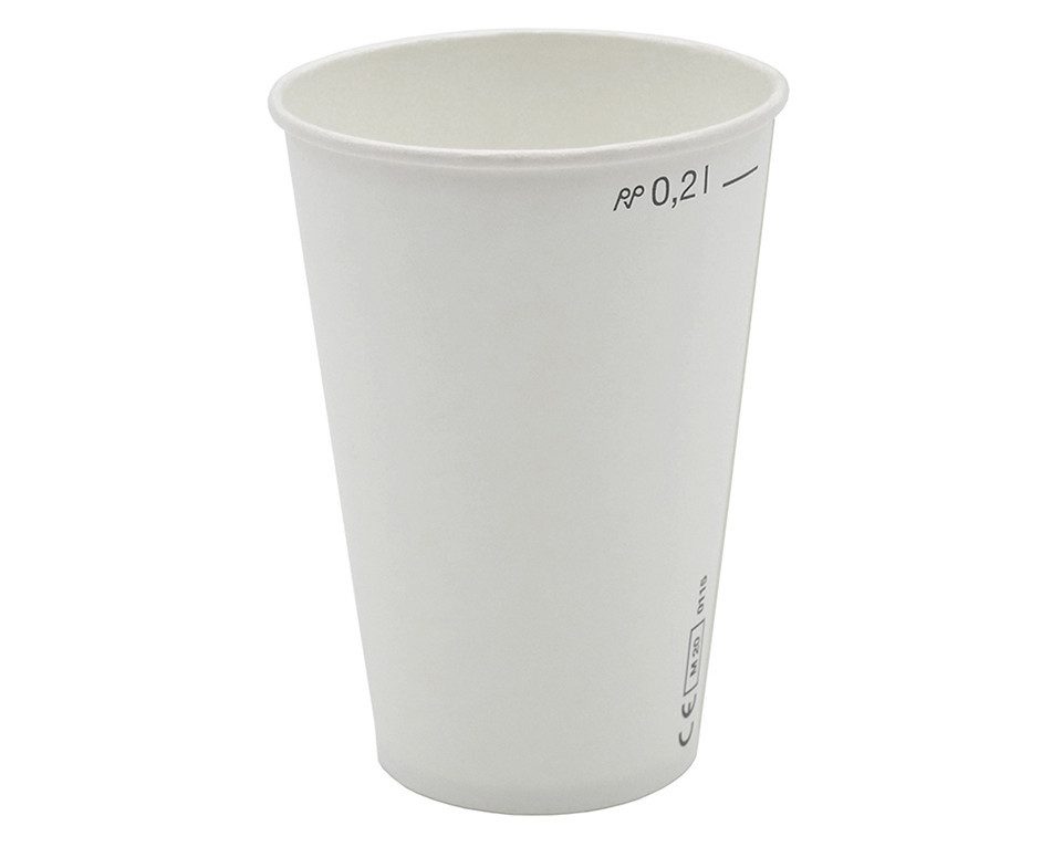Braun+Company Atelier Einwegbecher Braun & Company Becher weiß ByNature 10 Stück, Papier