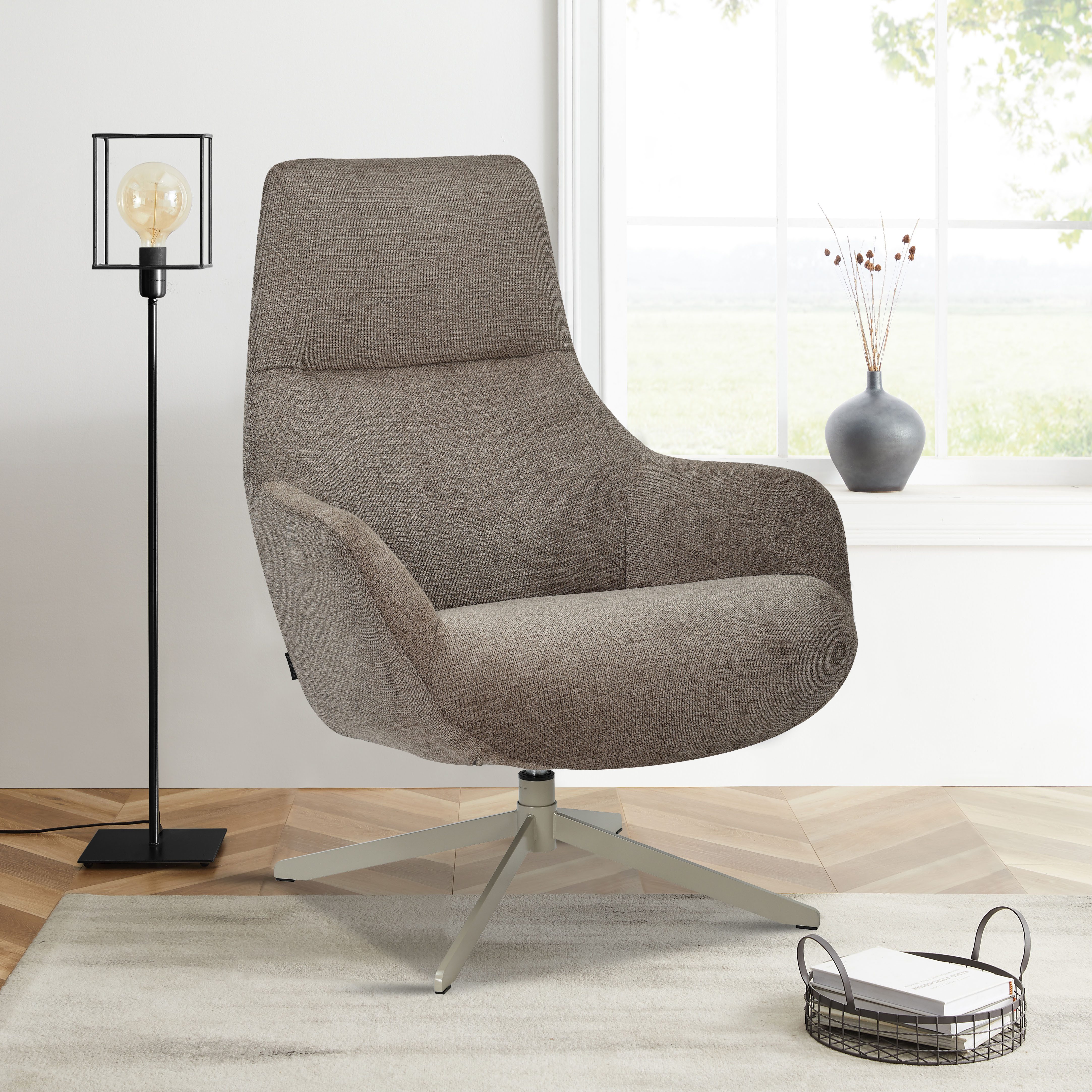 OTTO home Drehsessel CLARINDA moderner Ohrensessel drehbar, TV-Sessel, Rela günstig online kaufen
