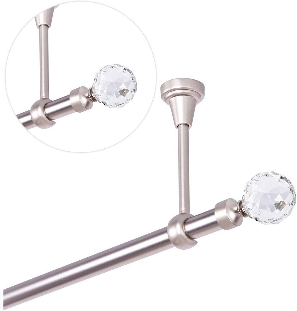 MDEKOR Gardinenstange, 1-läufig, kürzbar, Wand/Decke, Gardinenstange günstig online kaufen