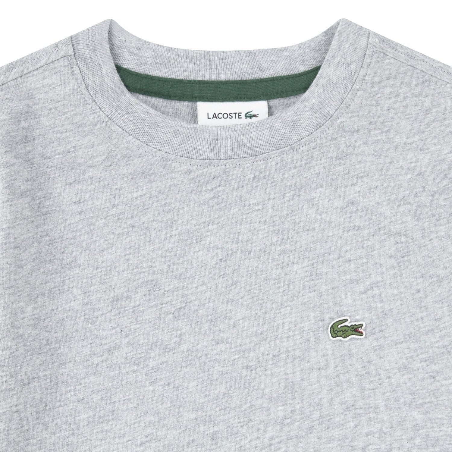 Lacoste T-Shirt Lacoste Kinder-T-Shirt mit Krokodil – Heidekraut Grau