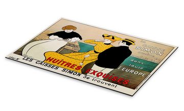 Posterlounge Alu-Dibond-Druck Leonetto Cappiello, Exquisite Austern (französisch), Küche Vintage Malerei