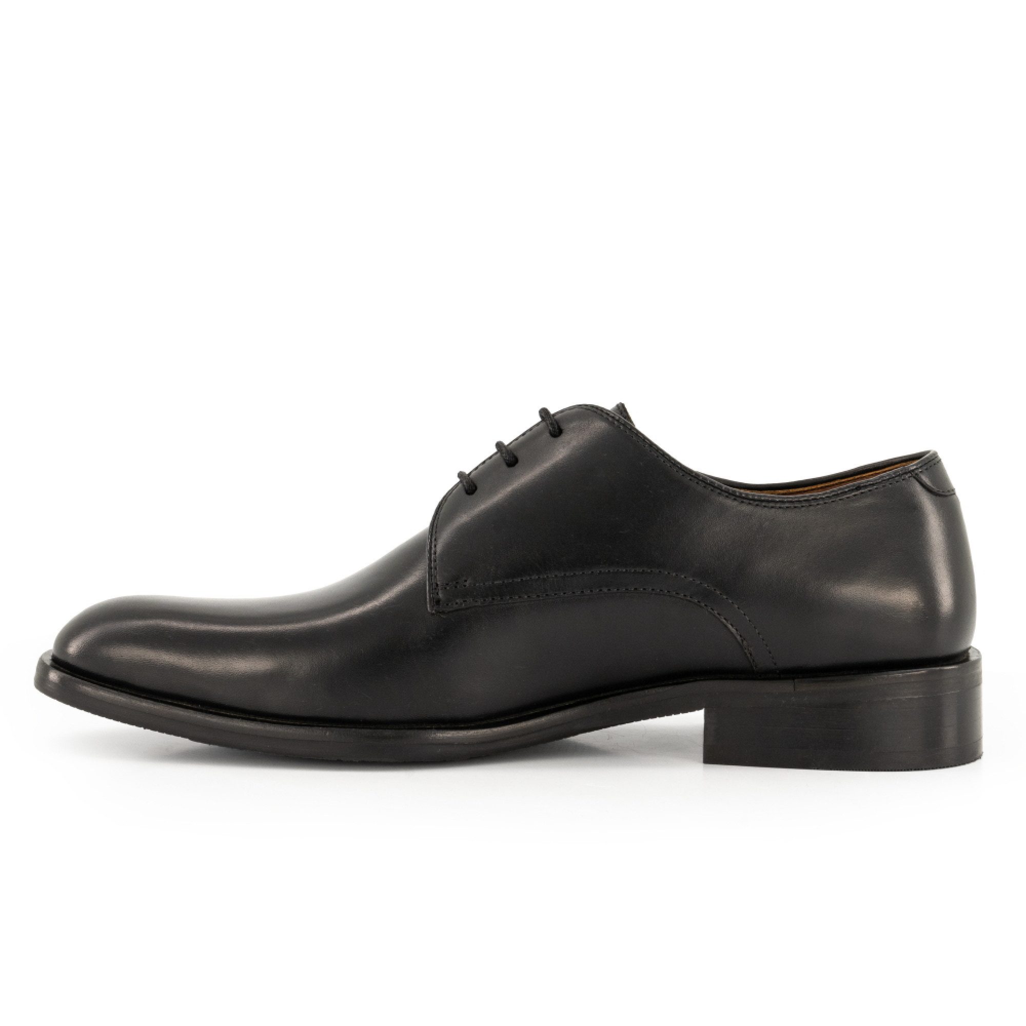Prime Shoes Prime Shoes MARCO Herren Schnürschuh Glattleder Crust-Black Schnürschuh