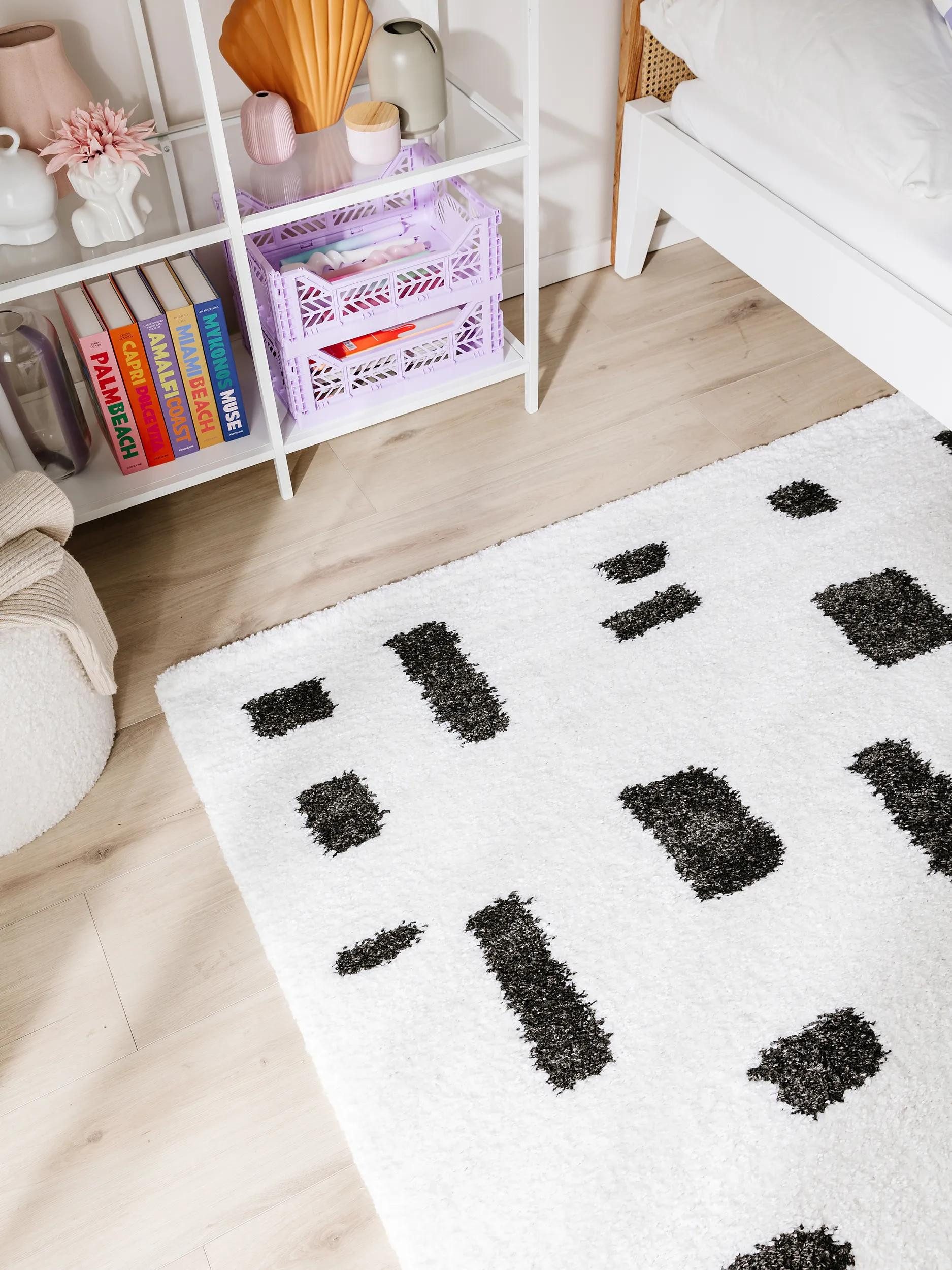 benuta Hochflor-Teppich Louise, rechteckig, Höhe: 21 mm, Teppich Wohn-, Ess- und Schlafzimmer, Flur, Kunstfaser, Gemütlich