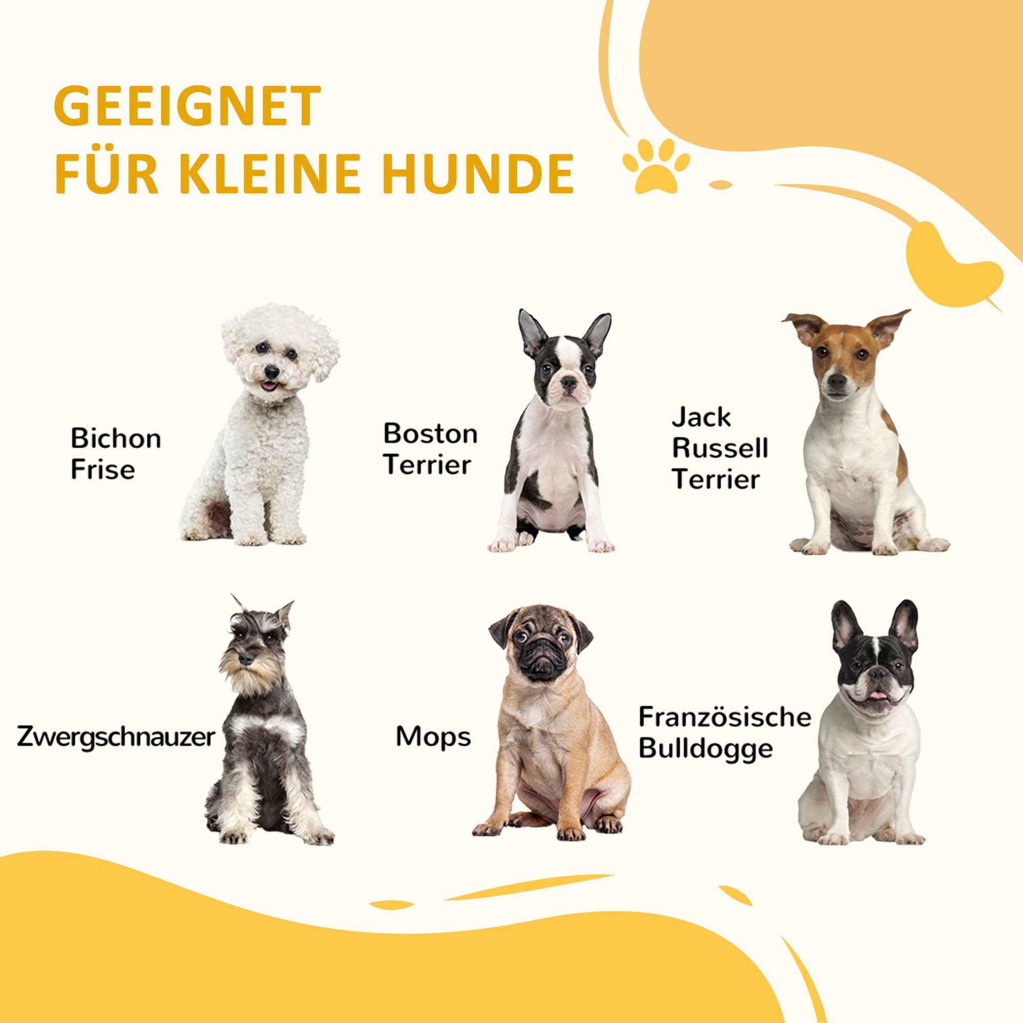 furnicato Hunderampe Haustiertreppe Eiche 38,5L x 38,5B x 30H cm für kleine (1-St)