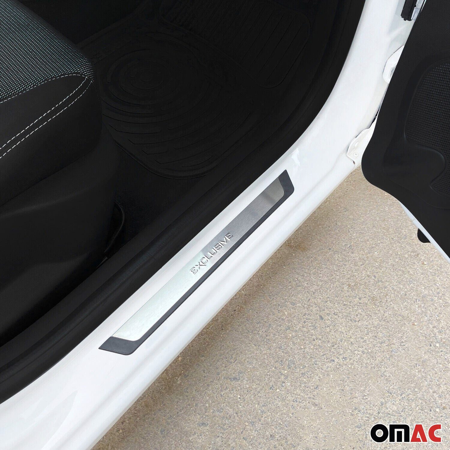 OMAC Zierleisten-Aufkleber Einstiegsleisten für BYD Seal U /MG HS PHEV 2023-2025 Gebürstet 2x, (2tlg), Langlebig,Einfache Reinigung,Einfache Installation,Rostbeständig