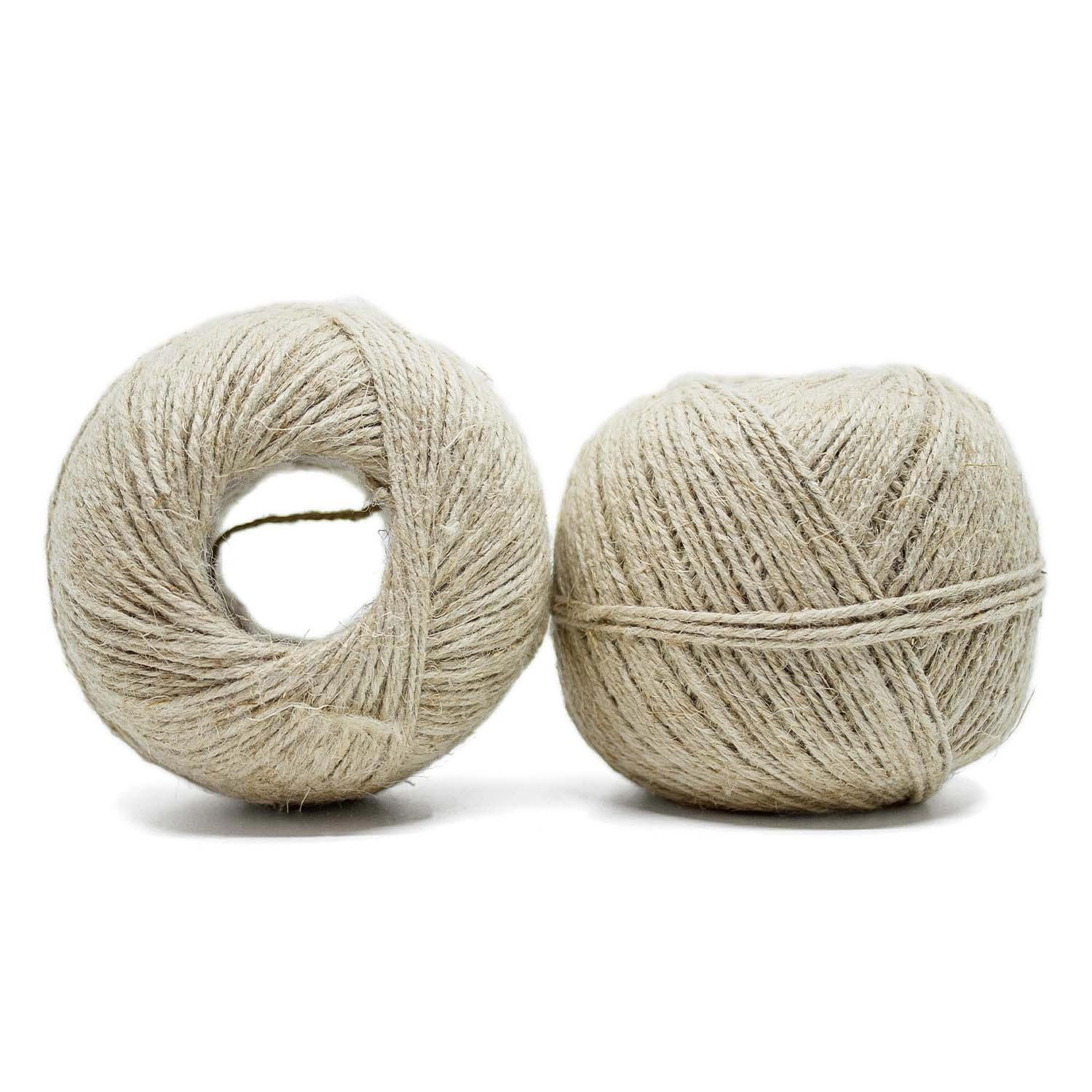 Landshop24 Wurstbindfaden Wurstgarn Metzgergarn Knäuel natur Küchengarn, 180,00 m (1 Knäuel 200g), lebensmittelecht