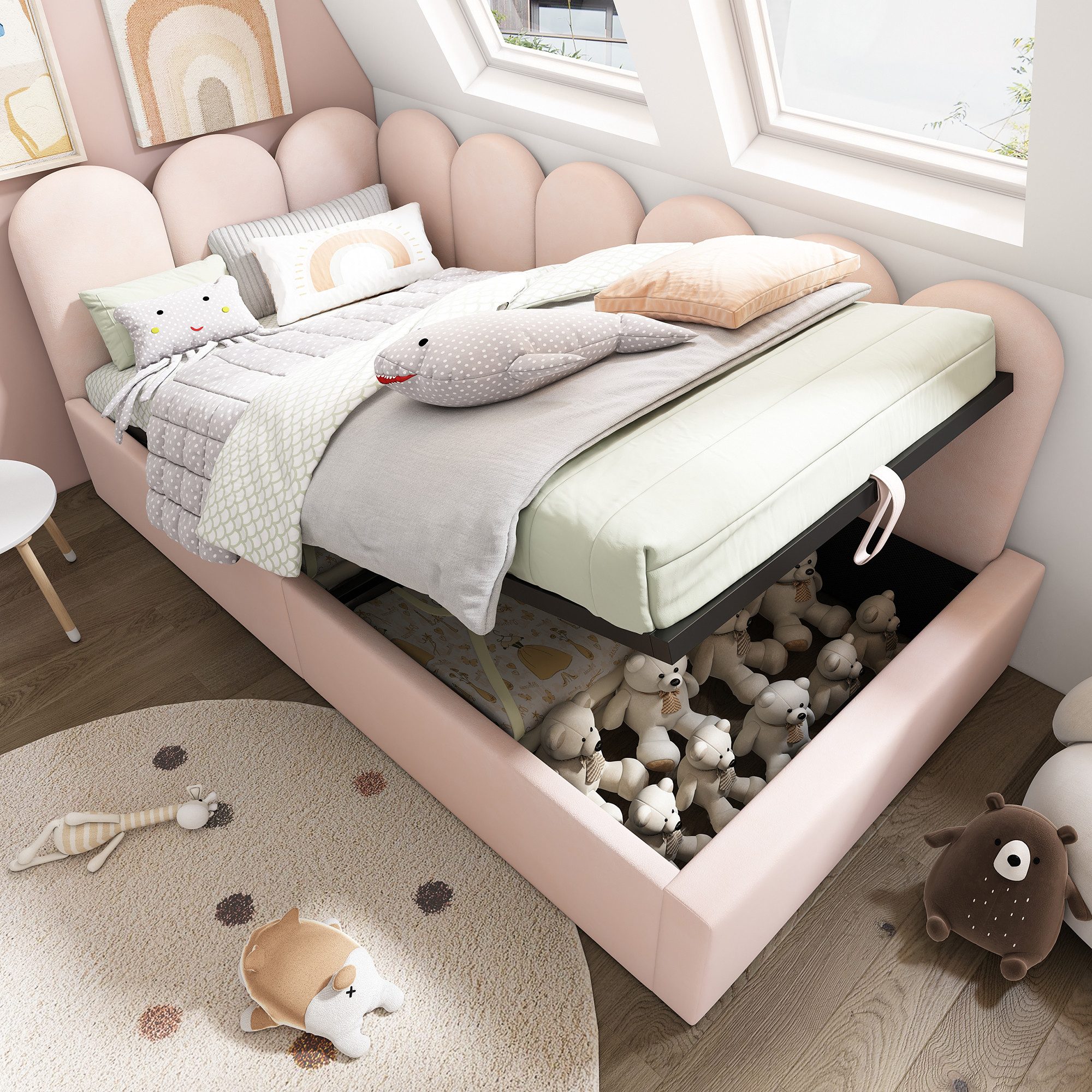 TavilaEcon Boxspringbett Polsterbett, Daybett mit hydraulischem günstig online kaufen