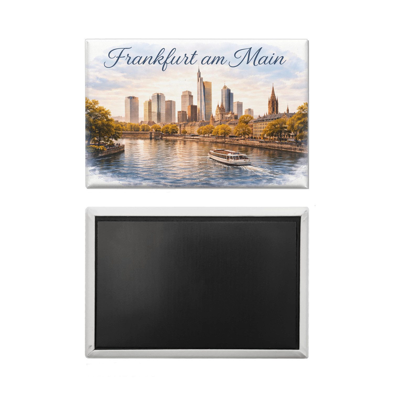 speecheese Magnet Frankfurt am Main Skyline Wolkenkratzern und historische Altstadt – Bild 2 von 2
