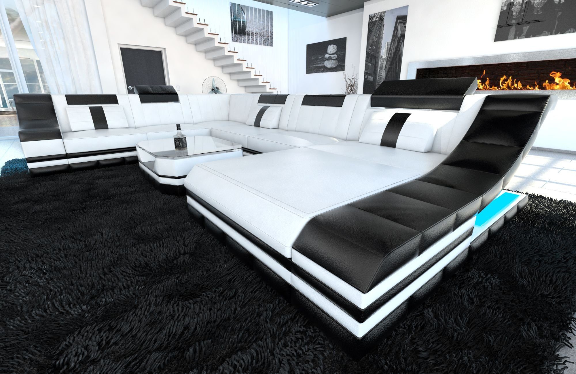Sofa Dreams Wohnlandschaft Ledercouch Sofa Leder günstig online kaufen