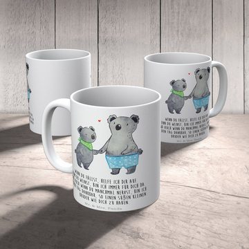 Mr. & Mrs. Panda Tasse Koala Kleiner Bruder - Weiß - Geschenk, bester Bruder, Porzellantasse, Keramik, Langlebige Designs