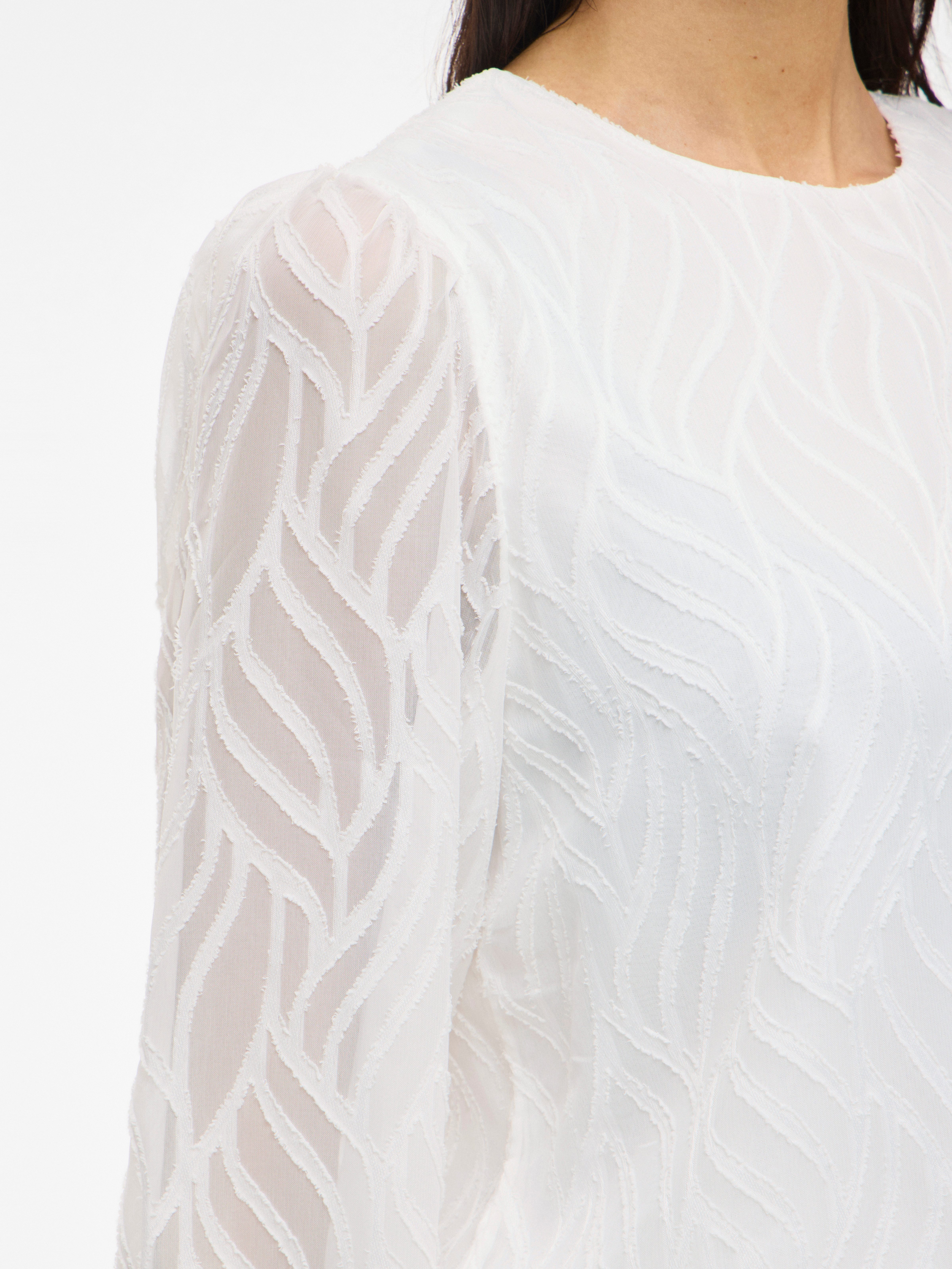 Vila Blusenshirt VIMIKA O-NECK L/S TOP - NOOS