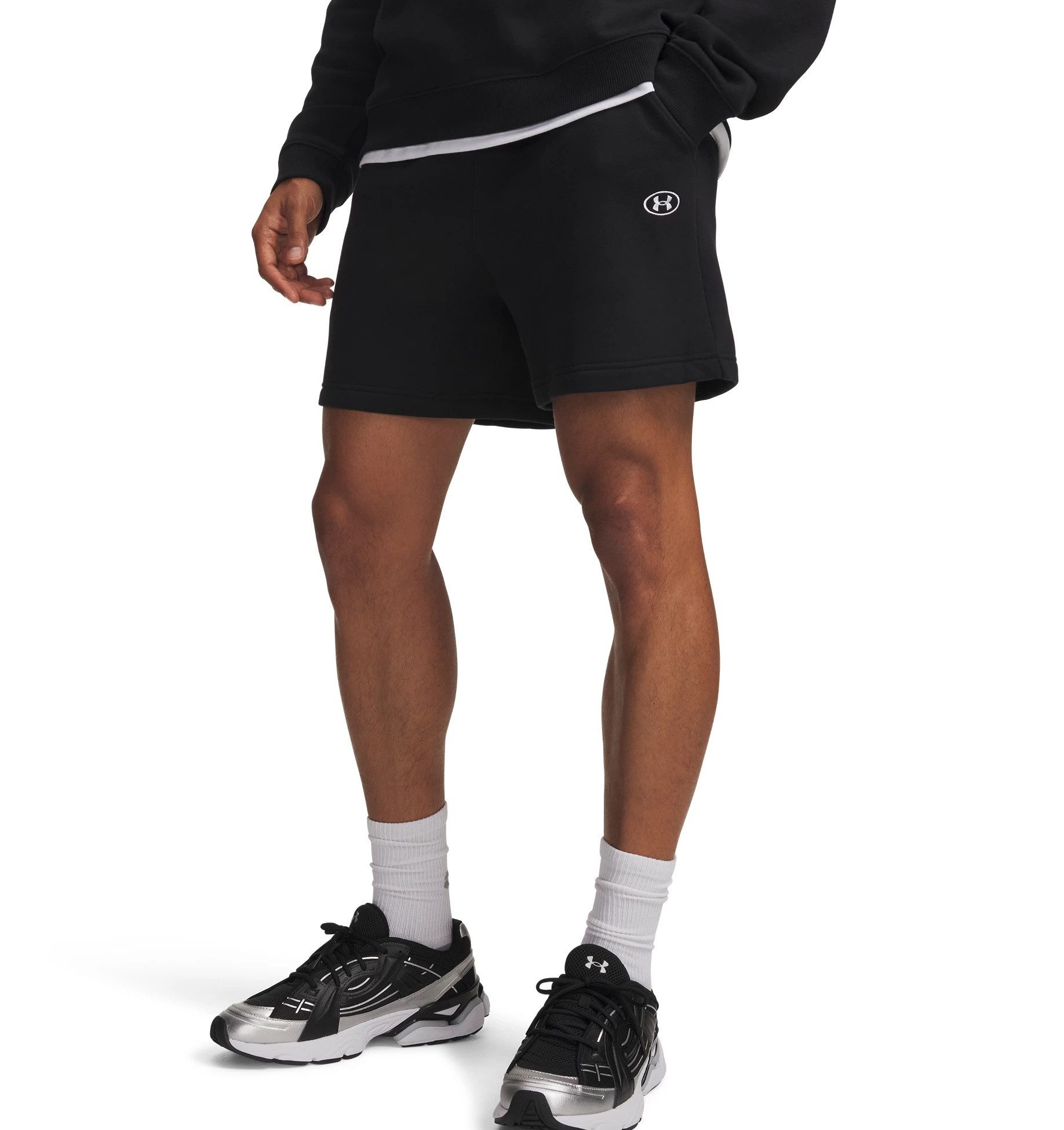 Under Armour® Sweatshorts UA RIVAL FLC SHORTS aus Baumwolle und Polyester, verfügbar in den Größen S bis XXXL