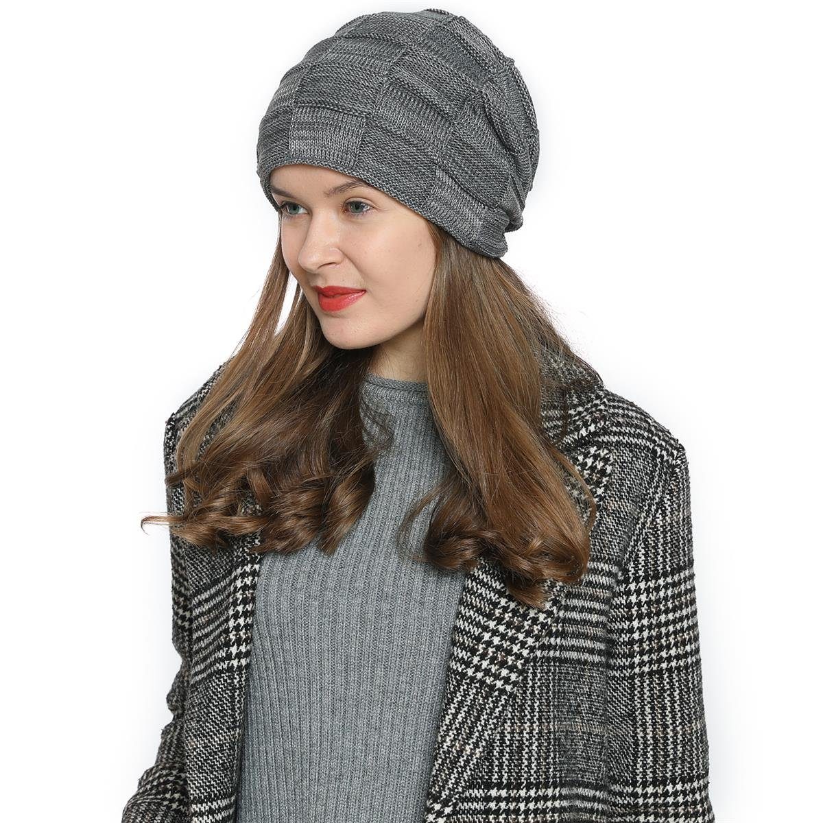 DonDon Beanie Damen warme Schlauchmütze Strickmütze (Packung, 1-St) Winterm günstig online kaufen