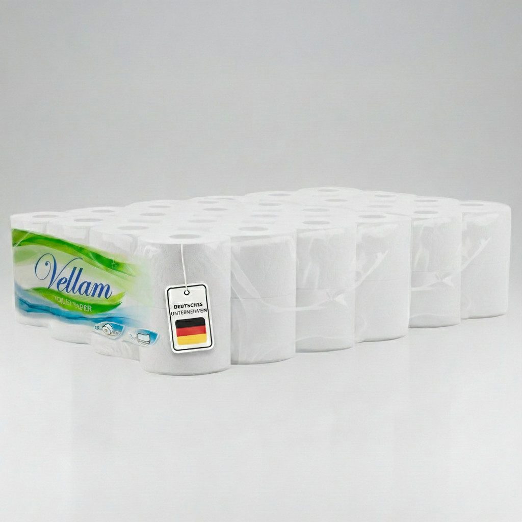 Roxlin Toilettenpapier Premium Toilettenpapier 3-lagig – Ultraweich & Hautfreundlich (48-St)
