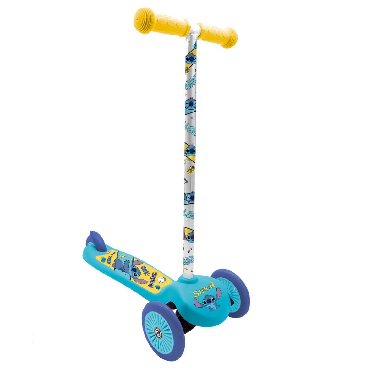 Seven Polska Dreirad Lilo & Stitch 3-Rad Kinderroller Balance Scooter Blau stabil leicht