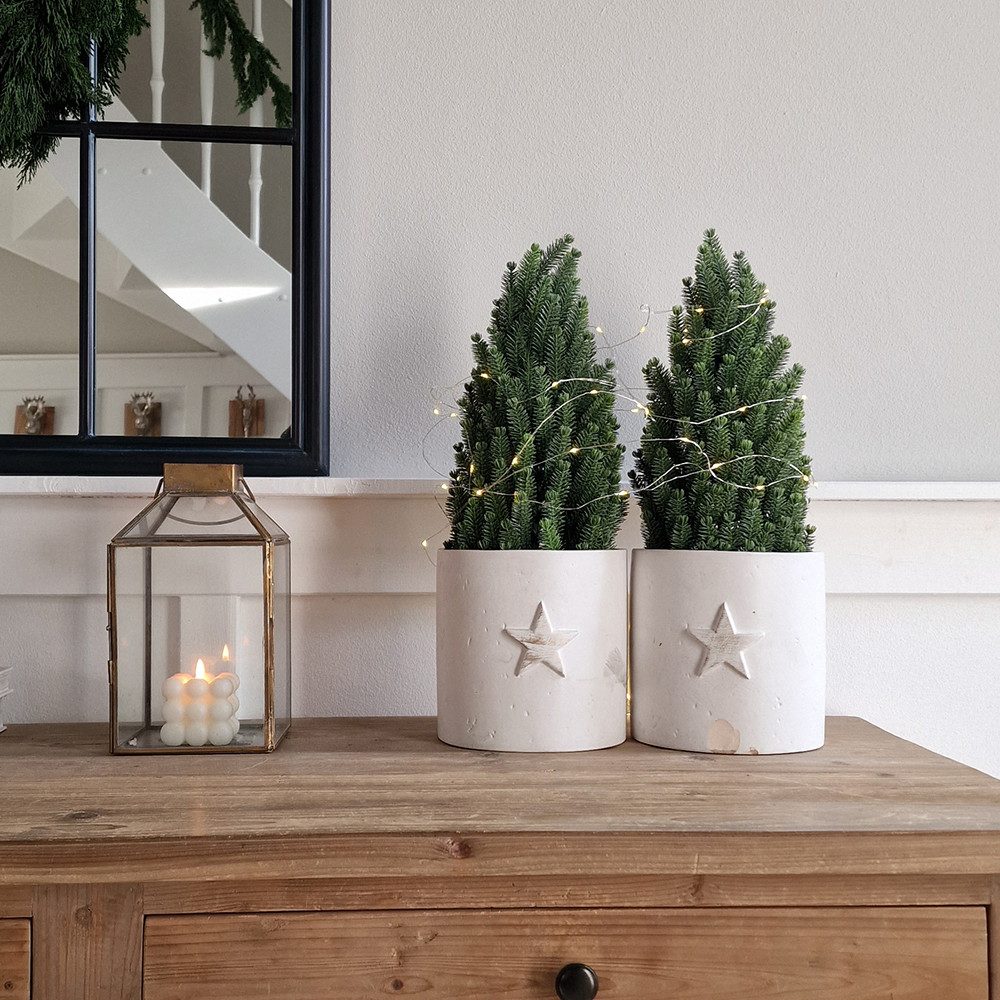 Kunstbaum Kunstpflanze Künstlicher Tannenbaum Klein, Höhe 50 cm, mit Basist günstig online kaufen