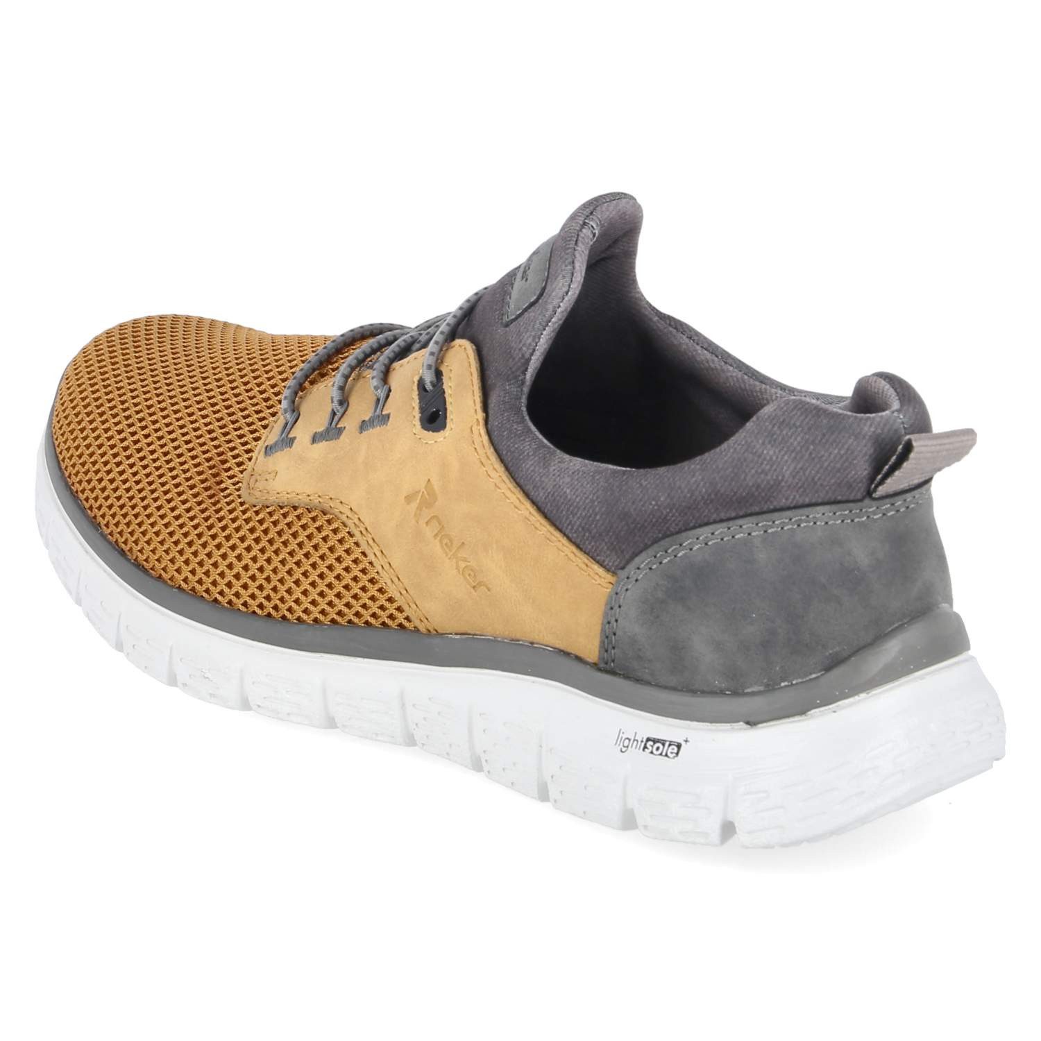 Rieker Rieker B6652-68 Herren Textil & Synthetik beige Schnürschuh