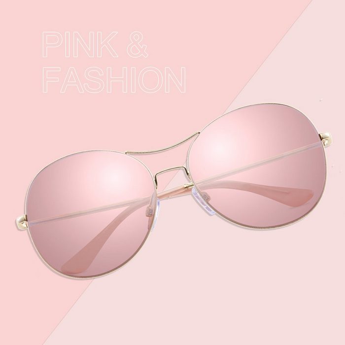 Ulinek Sonnenbrille Sonnenbrille für Damen Fashion Klassisch Oval Retro