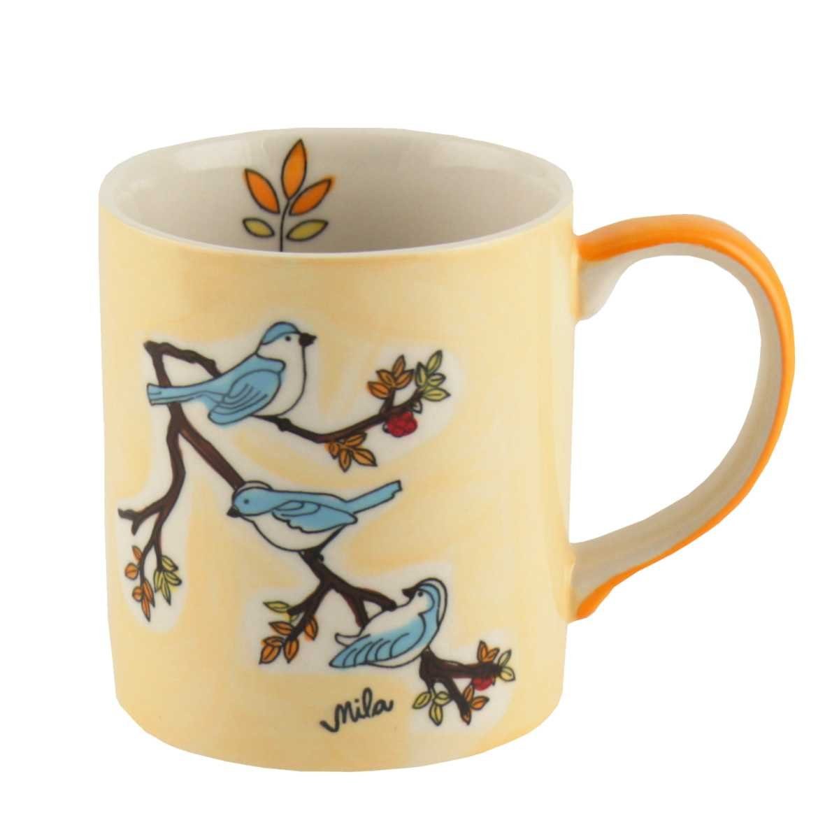 Mila Becher Mila Keramik-Becher Vögel, Keramik