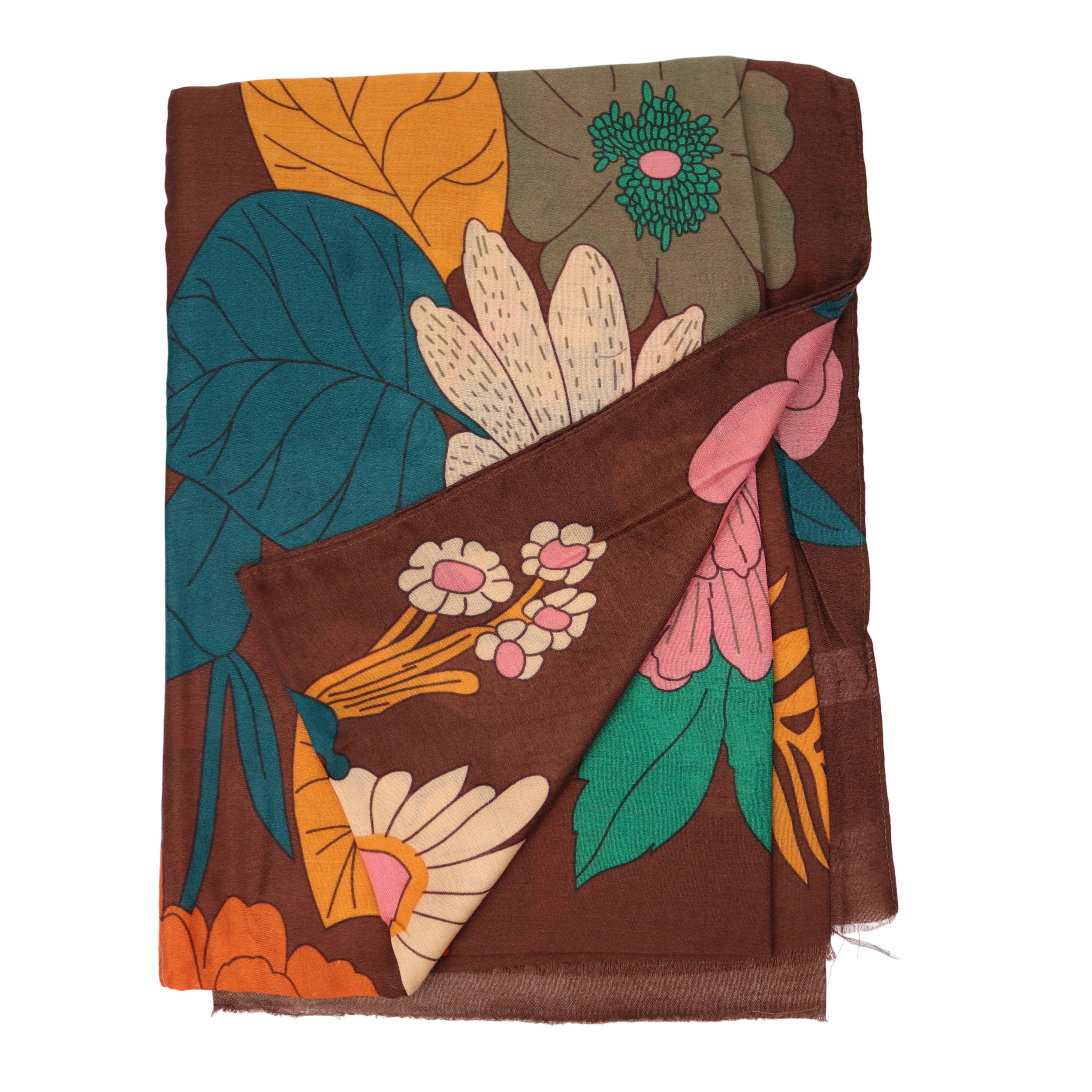 MIRROSI Modeschal Weich XXL ca.85x180cm Schal Bunt Blumen, (Kollektion Herb günstig online kaufen