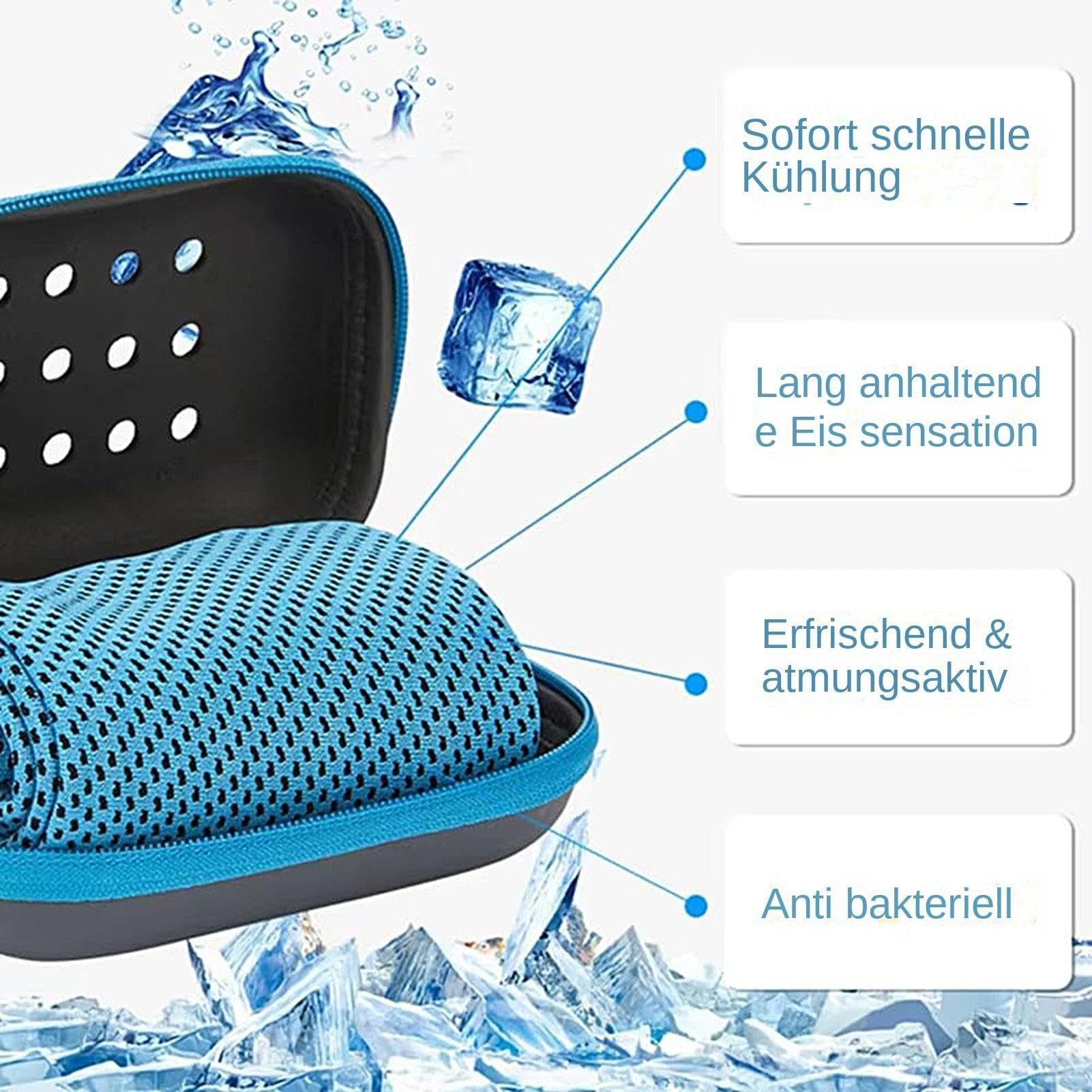 Diwzbyn Sporthandtuch Kühltuch Mit Aufbewahrungsbox,Kühlendes Handtuch, (5-St), Kühltücher Für Den Nacken,Cooling Towel,Schnelltrocknende Kühlhandtuch – Bild 4 von 5