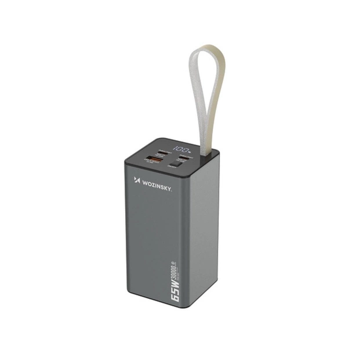 Wozinsky Powerbank Wozinsky K65+ 65W 30000mAh 2x USB-C, 1x USB-A 65W - schwarz Powerbank – Bild 2 von 4