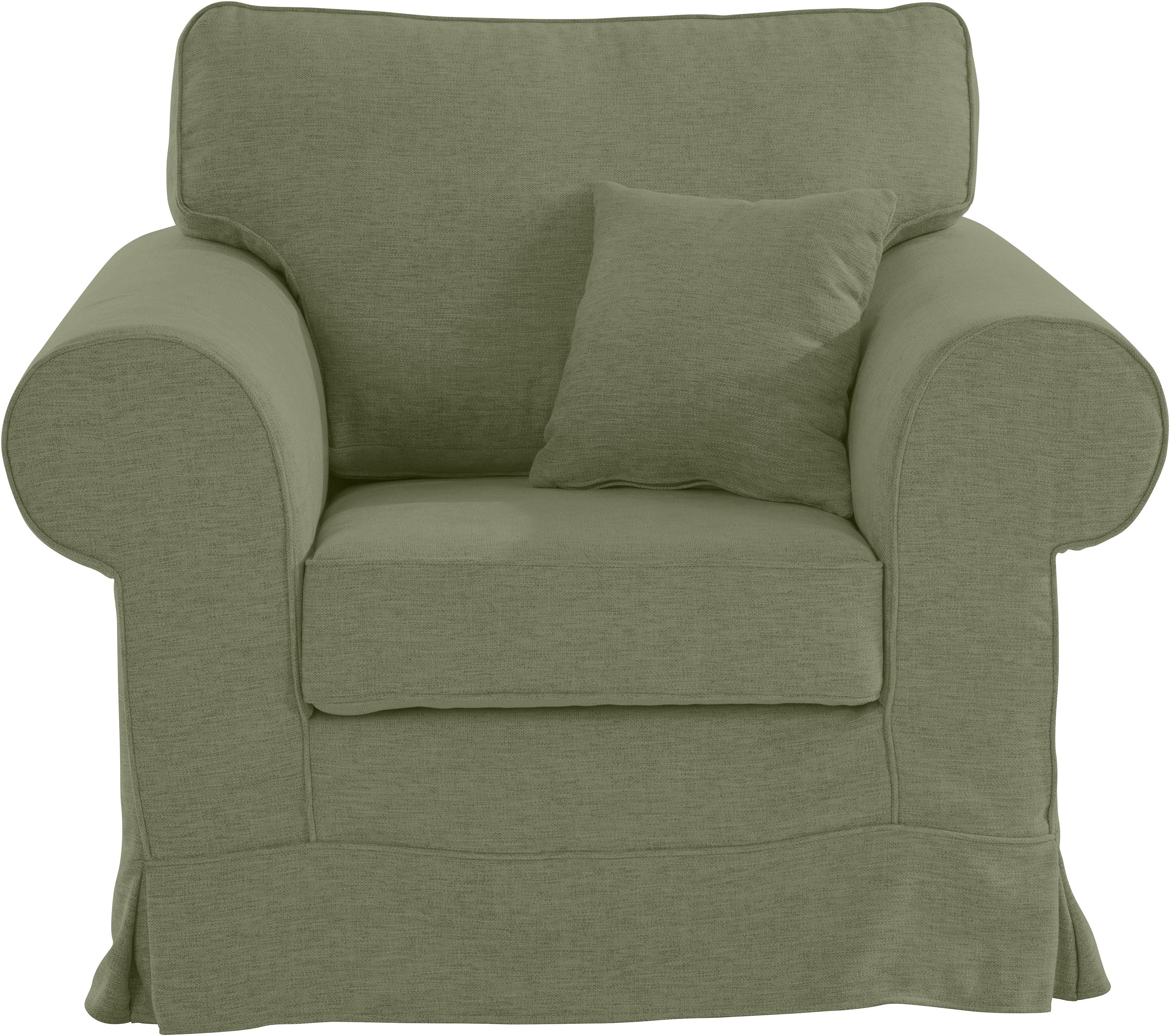 Home affaire Sessel in passend mit zur oder Blumendruck, uni Shadmoor, Shadmoor-Serie Hussenoptik