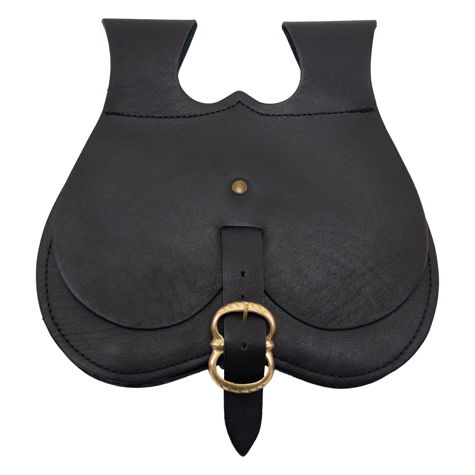 Ritter-Kostüm Große Spätmittelalterliche Nierentasche schwarz