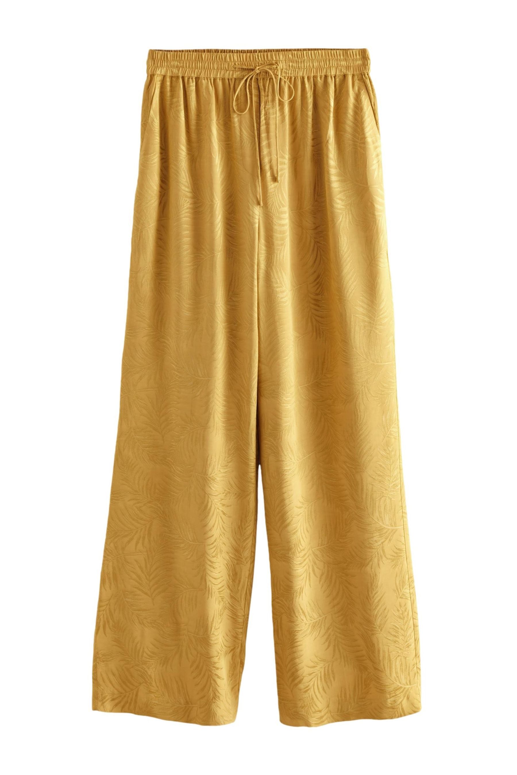 Next Anzughose Satin-Jacquardhose mit weitem Beinschnitt günstig online kaufen