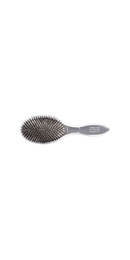 OLIVIA GARDEN Haarbürste Olivia Garden Expert Care Oval Boar&Nylon Silber