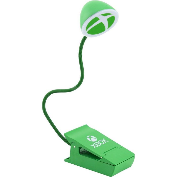 Paladone LED Klemmleuchte Xbox - LED Buchlampe - mit Schwanenhals LED fest integriert