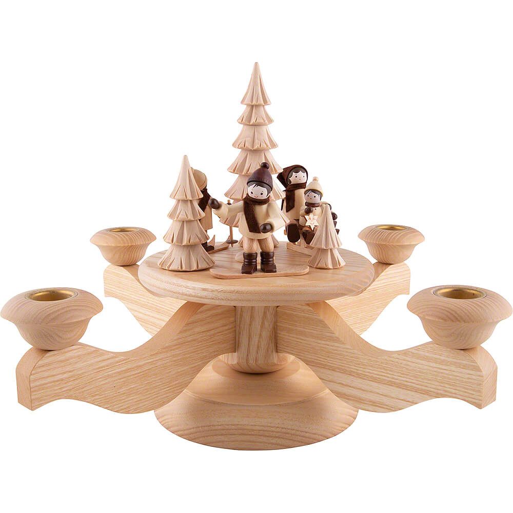 Schwibbogen Adventsleuchter Wintersport (23cm) von Volkskunstwerkstatt Unger